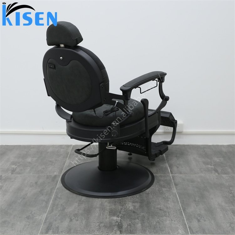 Kisen New Modern Luxury Shampoo Electric Salon Chairs Barber Massage Hair Cutting Chairs Barbershop Hair Beauty Salon for Sale