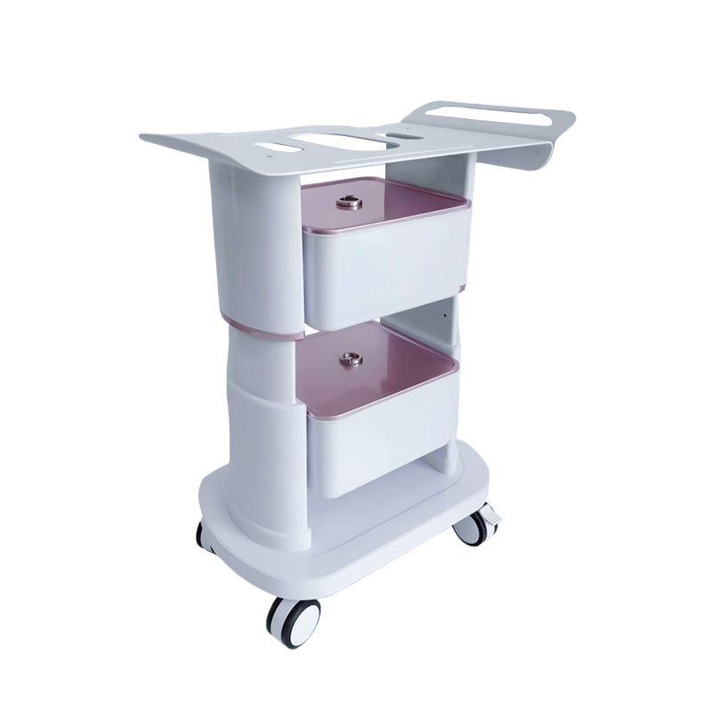 New Beauty Salon Multifunctional salon spa trolley storage cart With two drawers coloring beauty