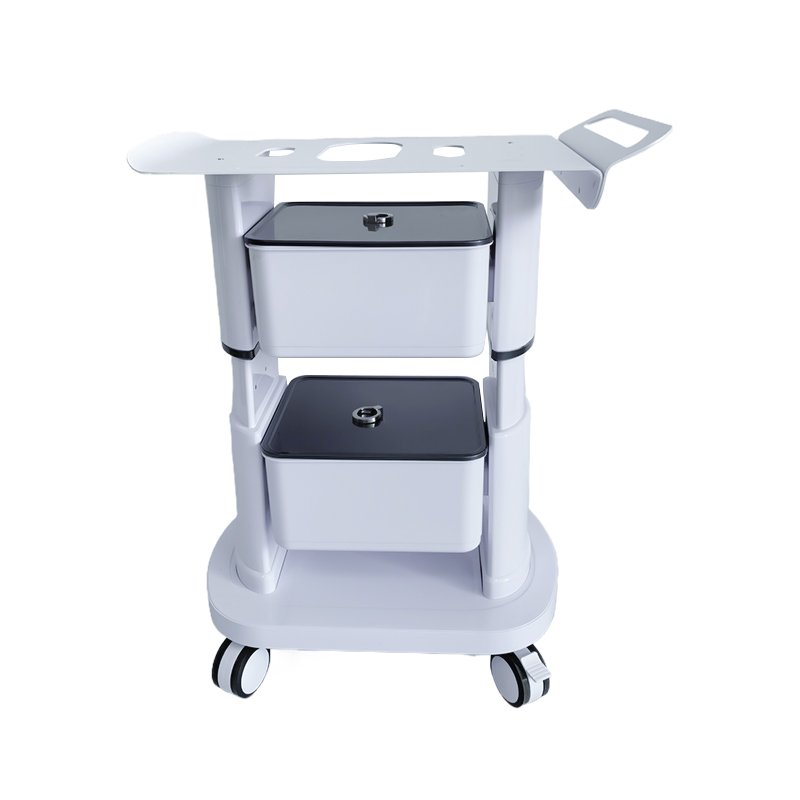 New Beauty Salon Multifunctional salon spa trolley storage cart With two drawers coloring beauty