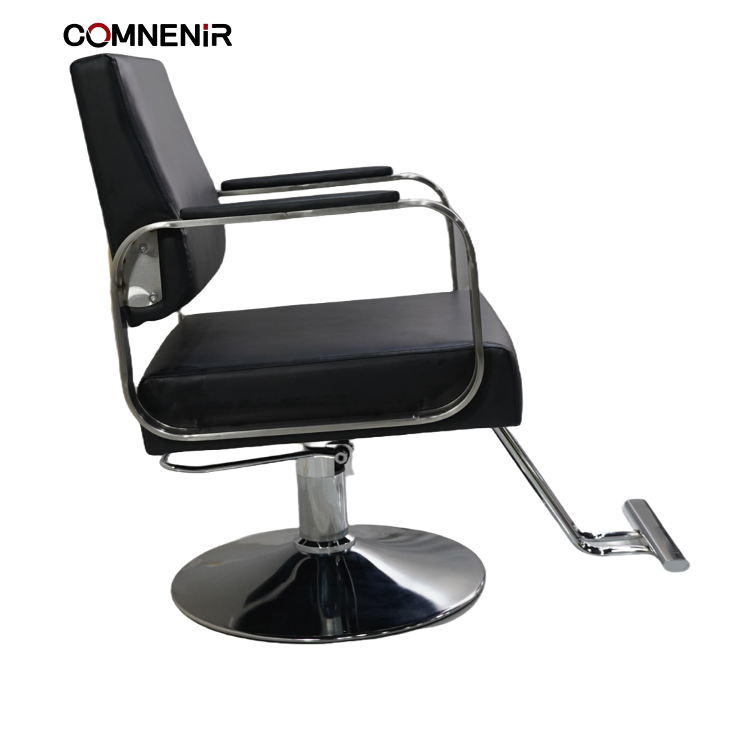 High Quality Barber Chair with Footrest Lift Wholesale Hairdressing Salon Chair that Can Be Put down