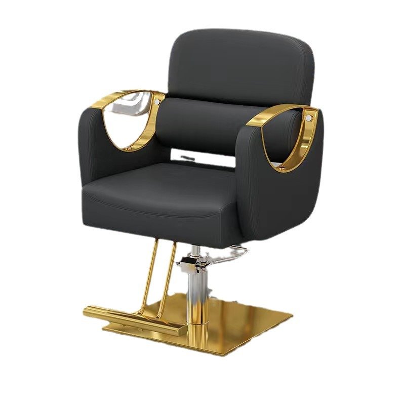 Modern White Leather Styling Chair Unique Design Portable Beauty Salon Barber Chair PU Synthetic Leather Base Massage Gym Use
