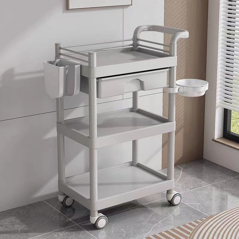 Factory Salon Barber Shop Tool Trolley Multifunction Hairdresser Beauty Cart