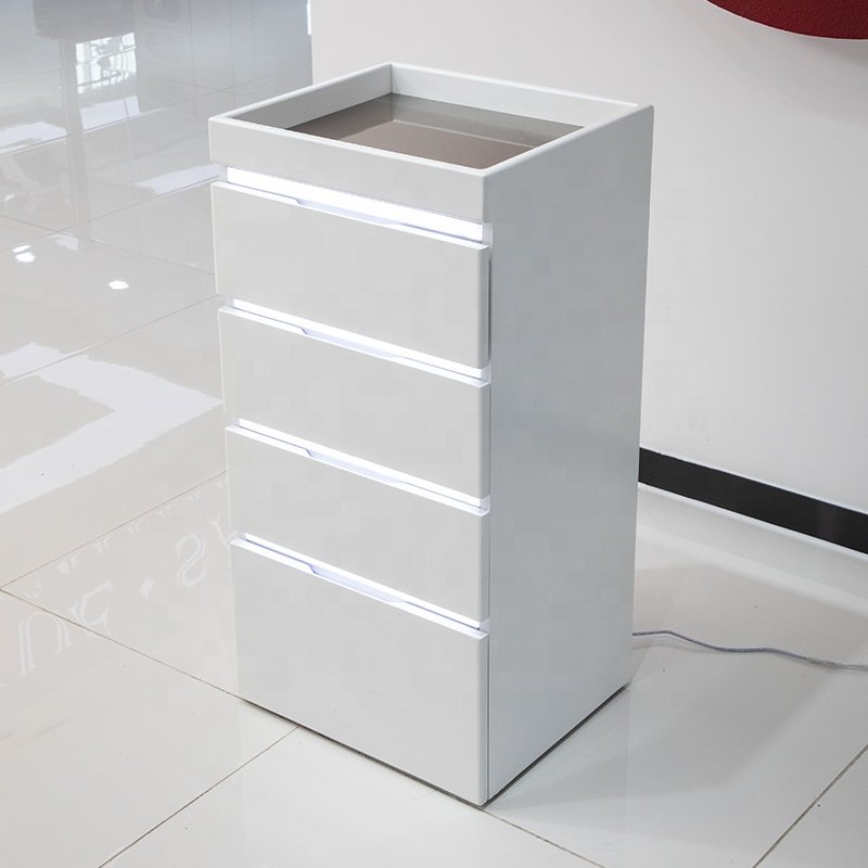 New barber shop cabinet tool table hairdresser special shelf hairdressing floor mirror table cabinet