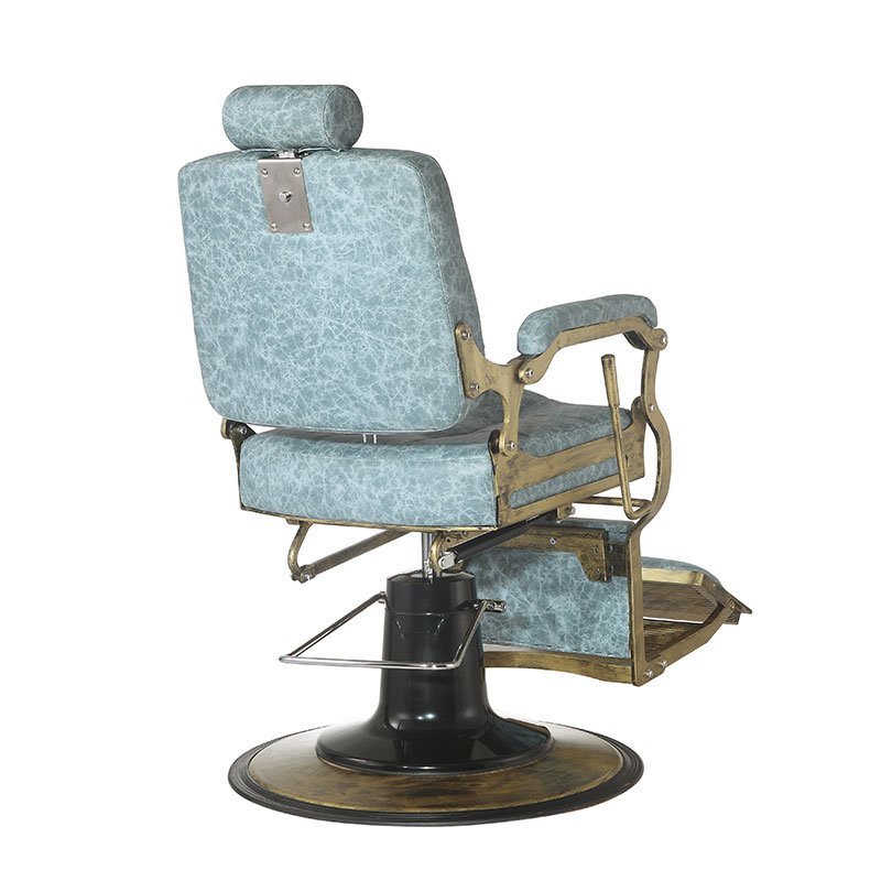 Only accept Customization Factory Wholesale Price Blue Leather Hairdressing Shaving Barber Shop Chair With Logo