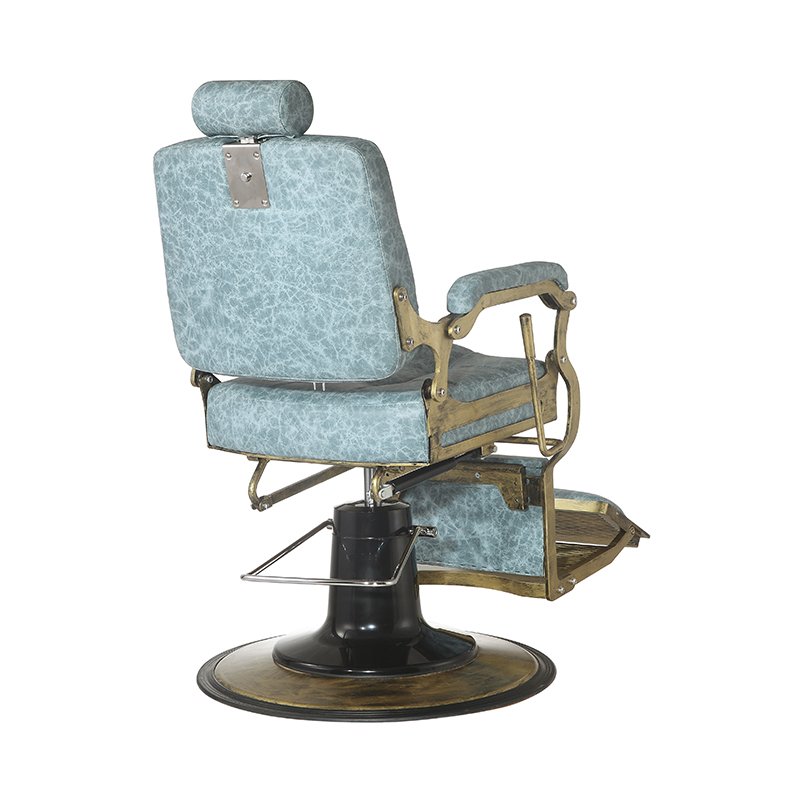 Only accept Customization Factory Wholesale Price Blue Leather Hairdressing Shaving Barber Shop Chair With Logo