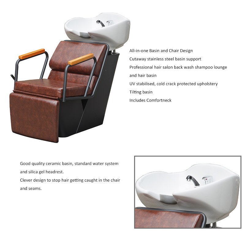 Hair Wash Basin Beauty Salon Furniture Shampoo Chair Backwash Salon Furniture Cheap
