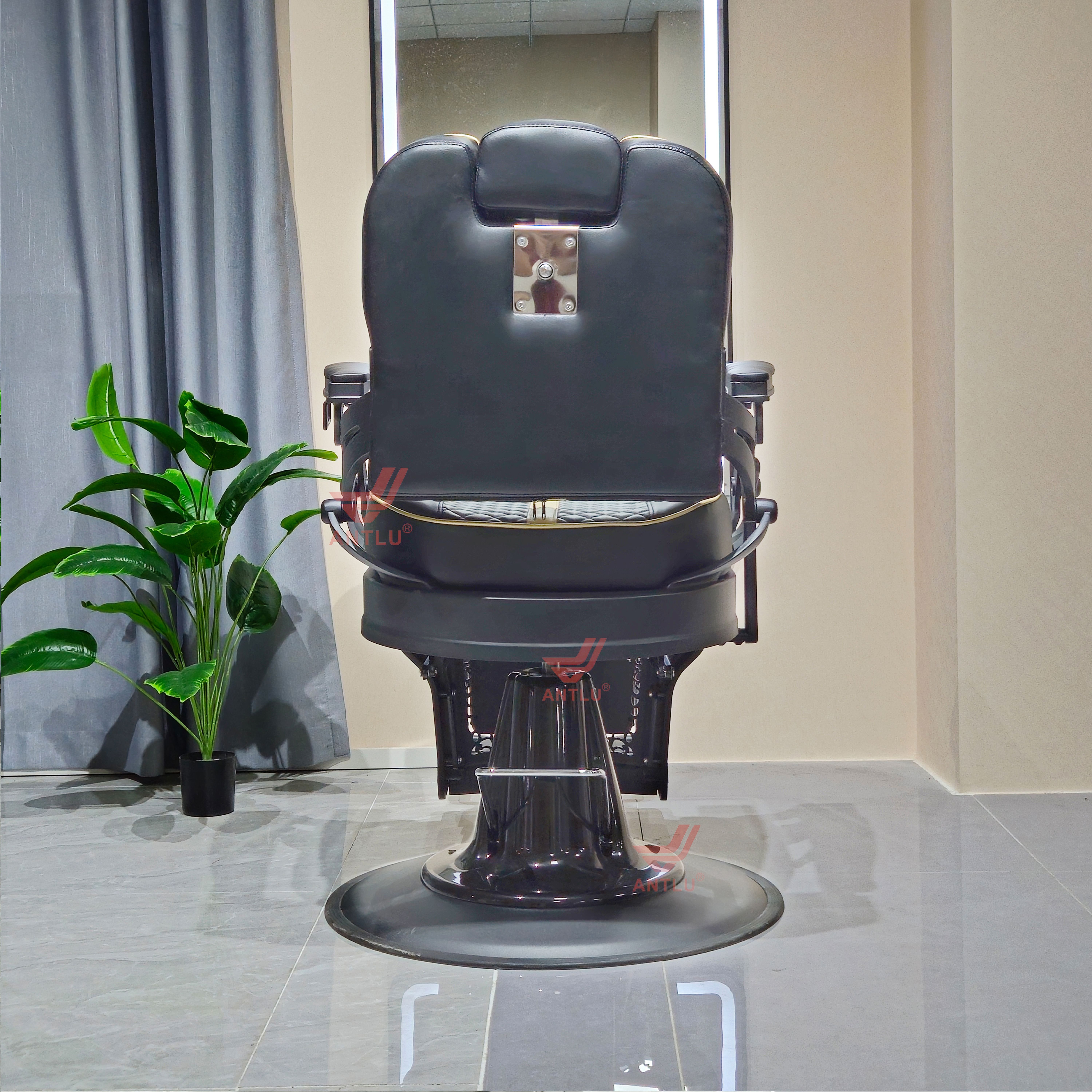 Barber Chair Metal Salon Furniture Hairdressing Reclining hydraulic pump cadeira de barbeiro vintage barber chair for man