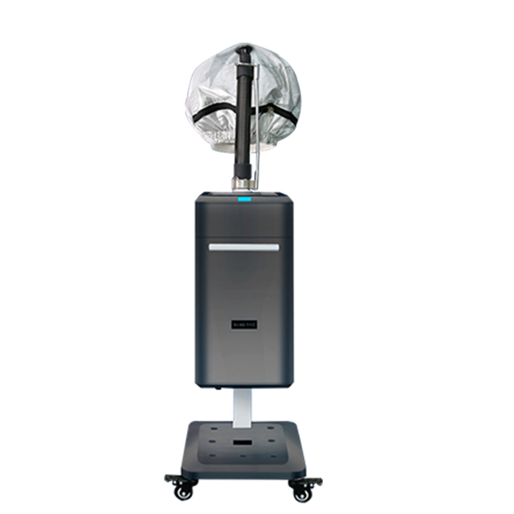 Professional Silver/White Hair Spa Steamer with Trolley Hair salon equipment micro mist professional hair spa steamer