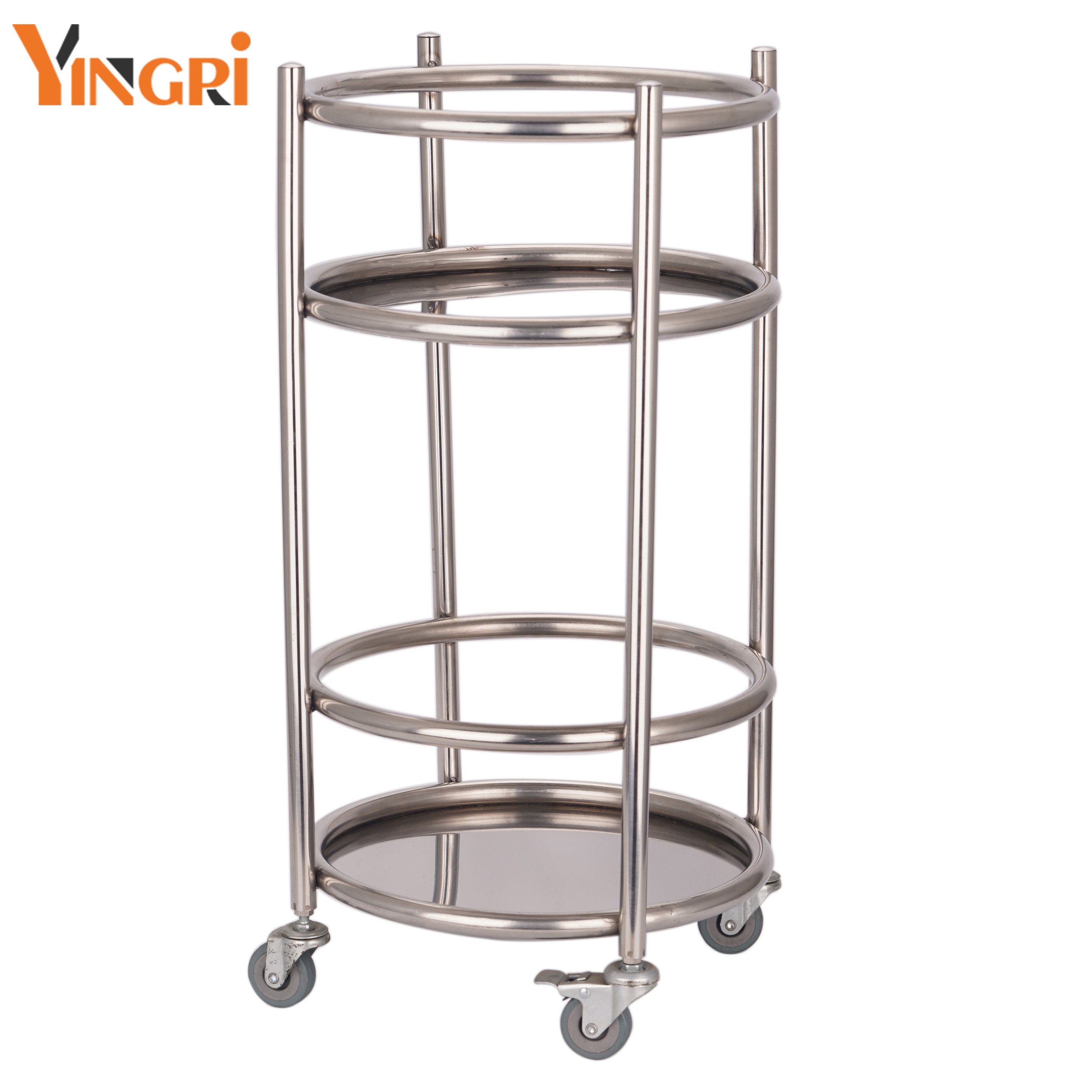 JMYINGRI Stainless Steel Hotel Furniture Modern Metal Bar Cart