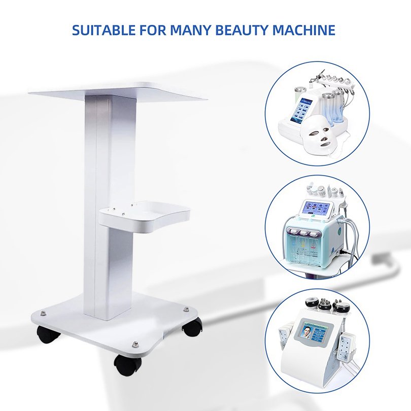 2023 Professional Top Quality Beauty Salon Furniture Beauty Machine Rolling Pull Cart Spa Equipment Stand Craft Cart Trolley