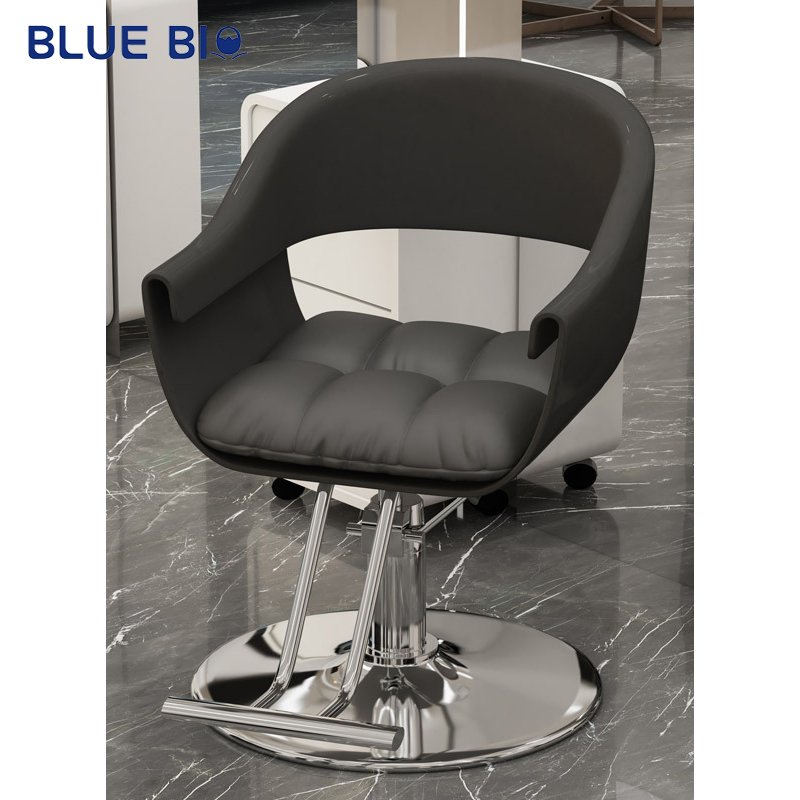 Salon Beauty Hair Barber Chair Stainless Steel Hair Chair Waiting Hair Salon Adjustable Ironing Dyeing Chair