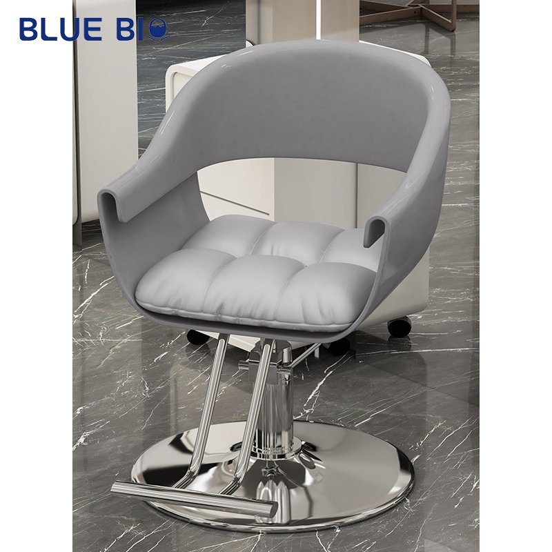 Salon Beauty Hair Barber Chair Stainless Steel Hair Chair Waiting Hair Salon Adjustable Ironing Dyeing Chair