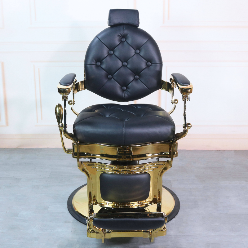Cheap Price Heavy Duty Barber Chair Gold Barber Chair Stylish Hydraulic Styling Chair Hair Salon Furniture