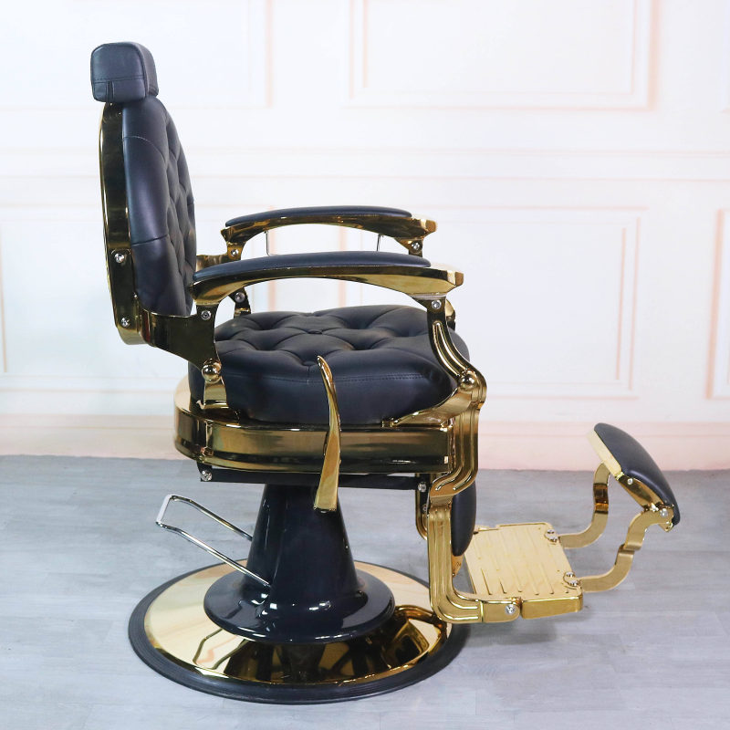 Cheap Price Heavy Duty Barber Chair Gold Barber Chair Stylish Hydraulic Styling Chair Hair Salon Furniture