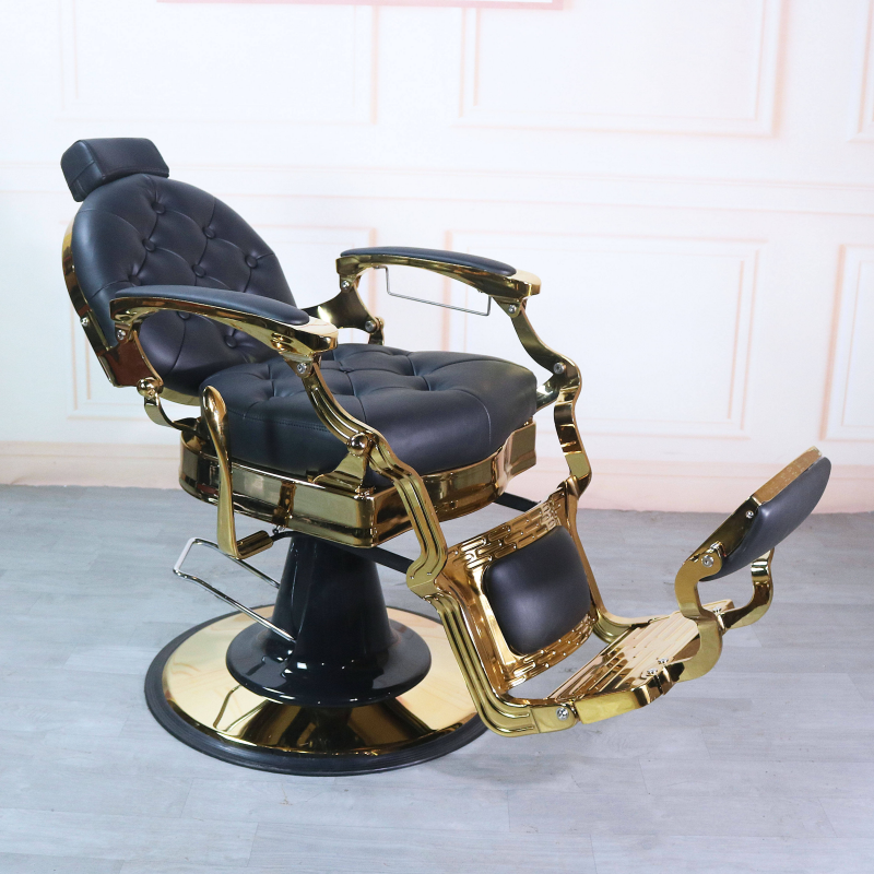 Cheap Price Heavy Duty Barber Chair Gold Barber Chair Stylish Hydraulic Styling Chair Hair Salon Furniture