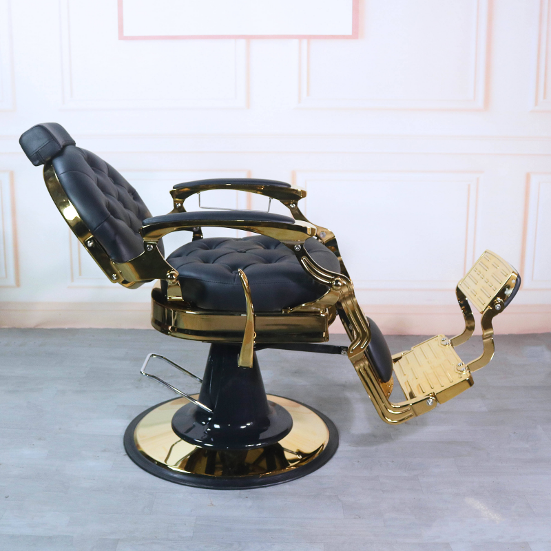 Cheap Price Heavy Duty Barber Chair Gold Barber Chair Stylish Hydraulic Styling Chair Hair Salon Furniture