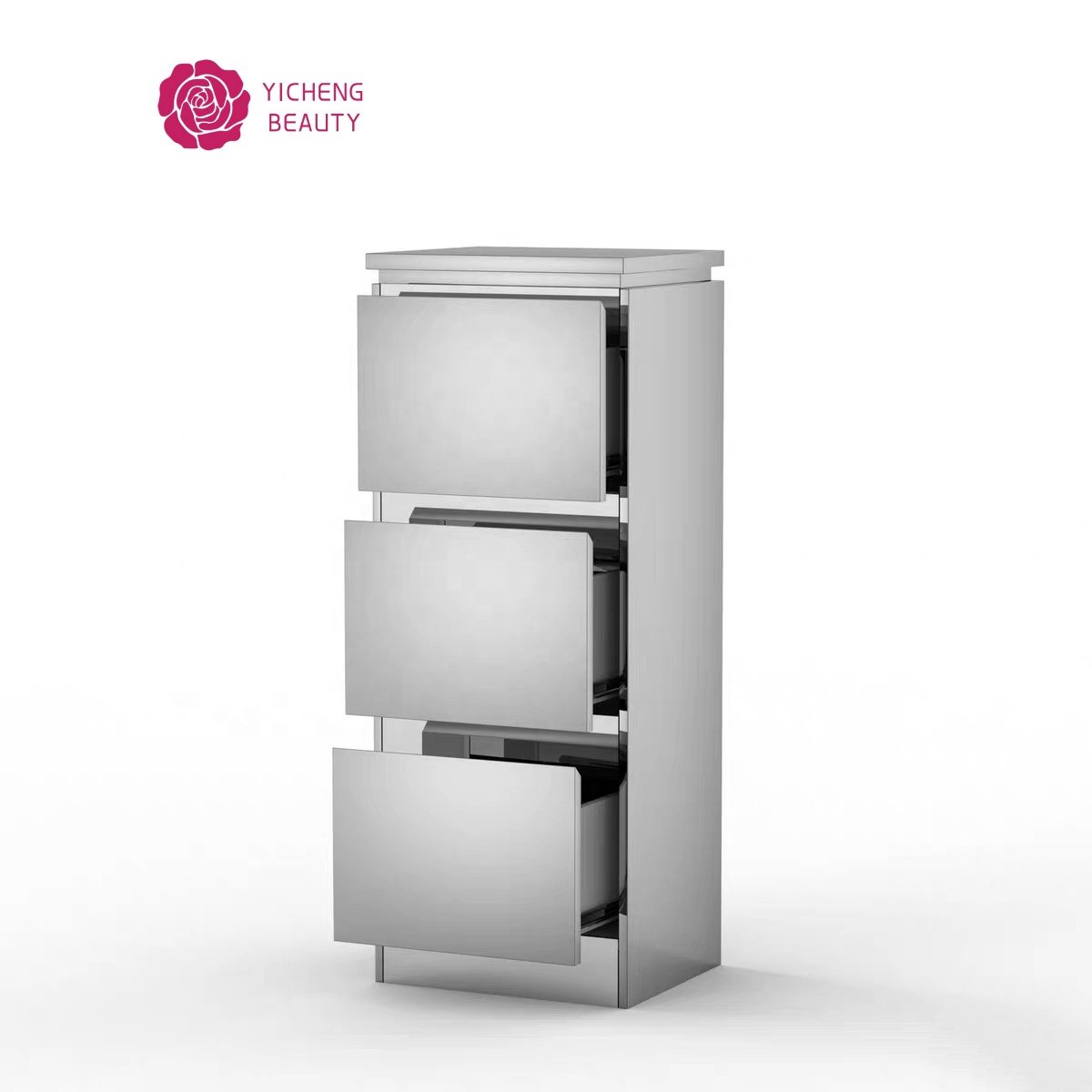 Yicheng Beauty Hairdressing SPA Cart Organizer Multi-function Manicure Cart Storage Holders Metal Salon Trolley Equipment