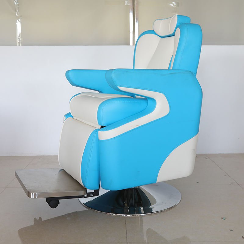 Hairdressing Salon Blue Barber Chair Heavy Duty Utopia Hair Styling Chair