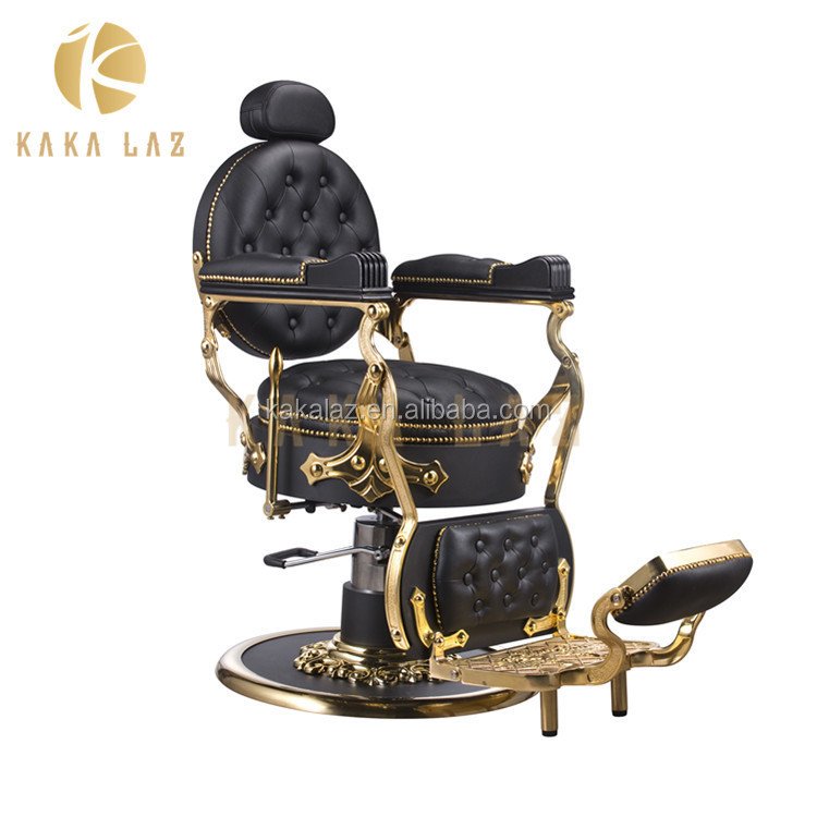 Kakalaz Wholesale Beauty Salon Furniture Black Vintage Barbers Chairs For Sale