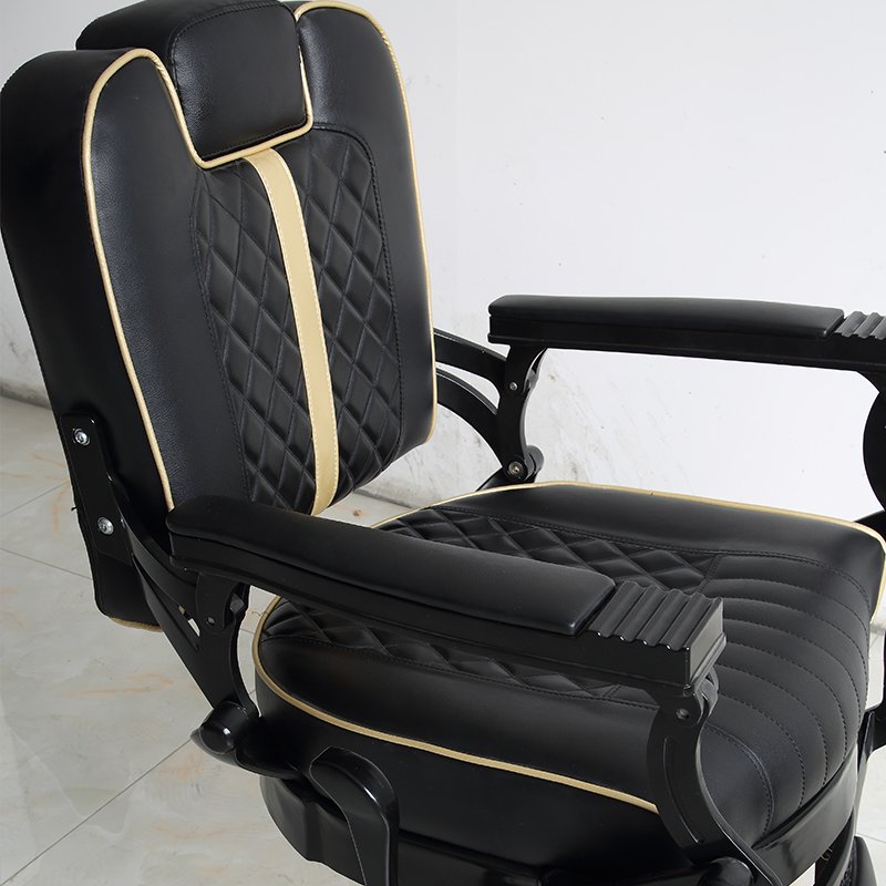 Modern barber chair can be customized leather color wide and comfortable can be manually tilted