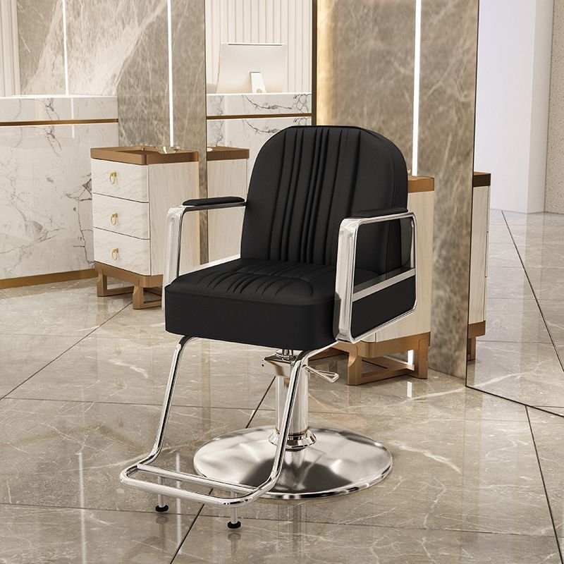 Luxury Modern Design Hair Salon Equipment Comfortable Grey Classic Salon Chair Barber Chair
