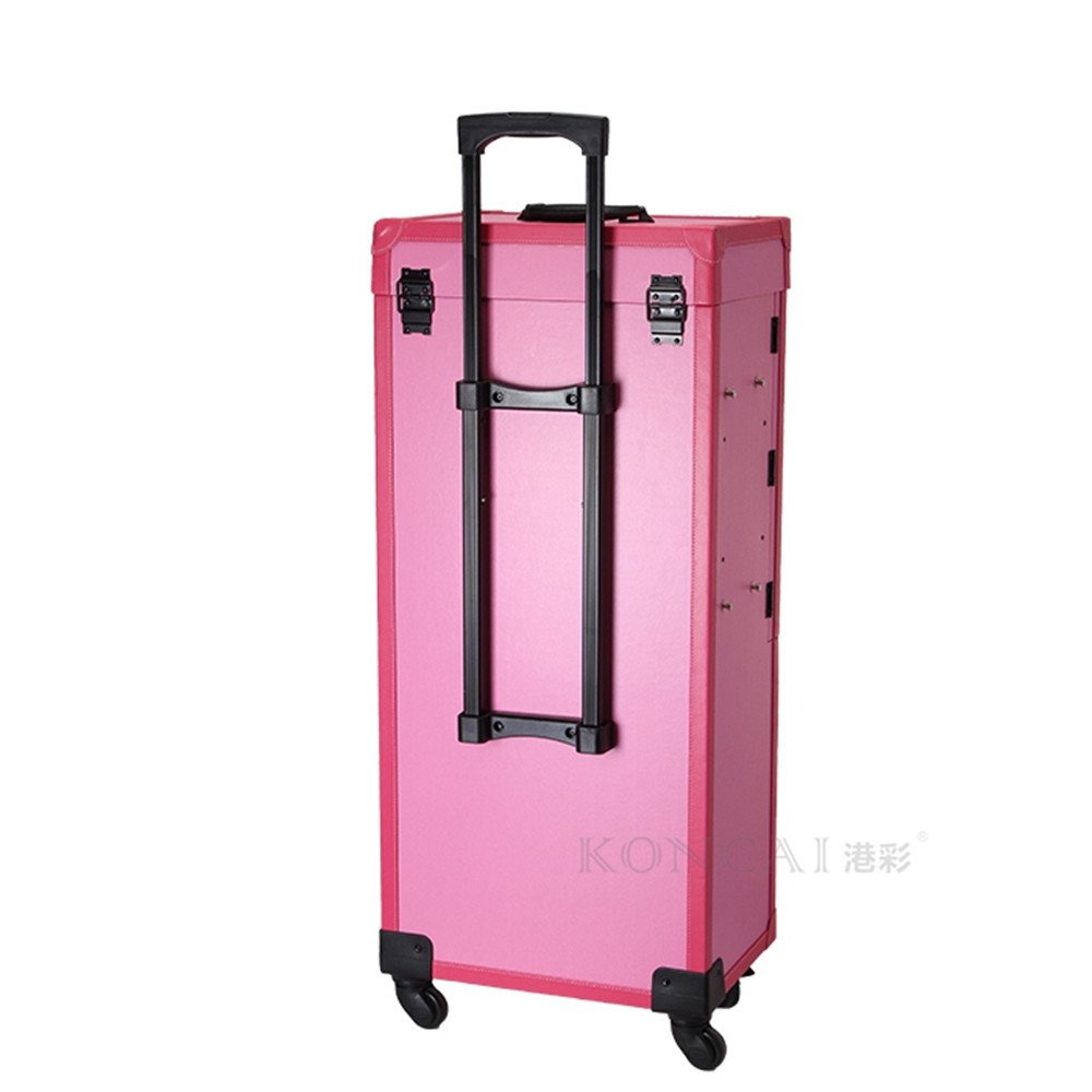 FAMA factory Professional aluminum cosmetic bag stylist nail beauty salon tools storage trolley rolling case