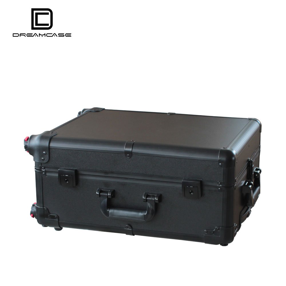 c 8 lights 21inch Trolley Suitcase Makeup Case With Leg beauty salon makeup artist hair stylist station