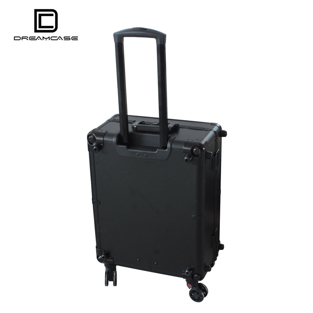 c 8 lights 21inch Trolley Suitcase Makeup Case With Leg beauty salon makeup artist hair stylist station