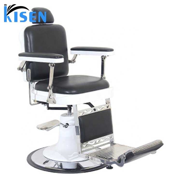 Kisen Beauty Salon Custom Leather Colors Stool Chair Barber Ergonomic Design Hydraulic Swivel And Height Adjustable
