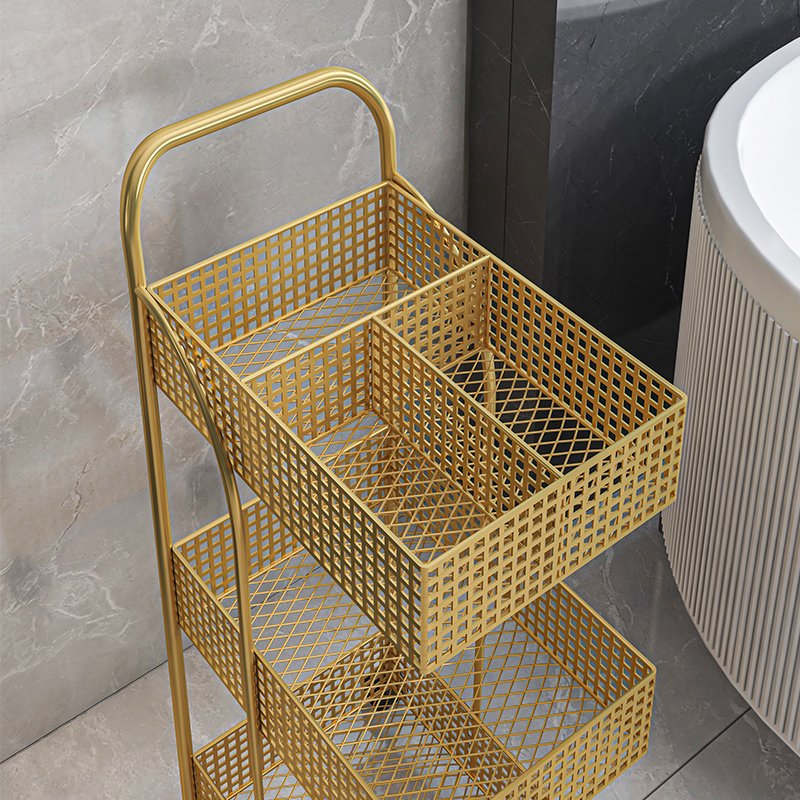 Wholesale Factory Sale Cheap Gold Metal Hair Barber Shop Nail Beauty Salon Furniture Tools Carts Trolley Cart With Wheels