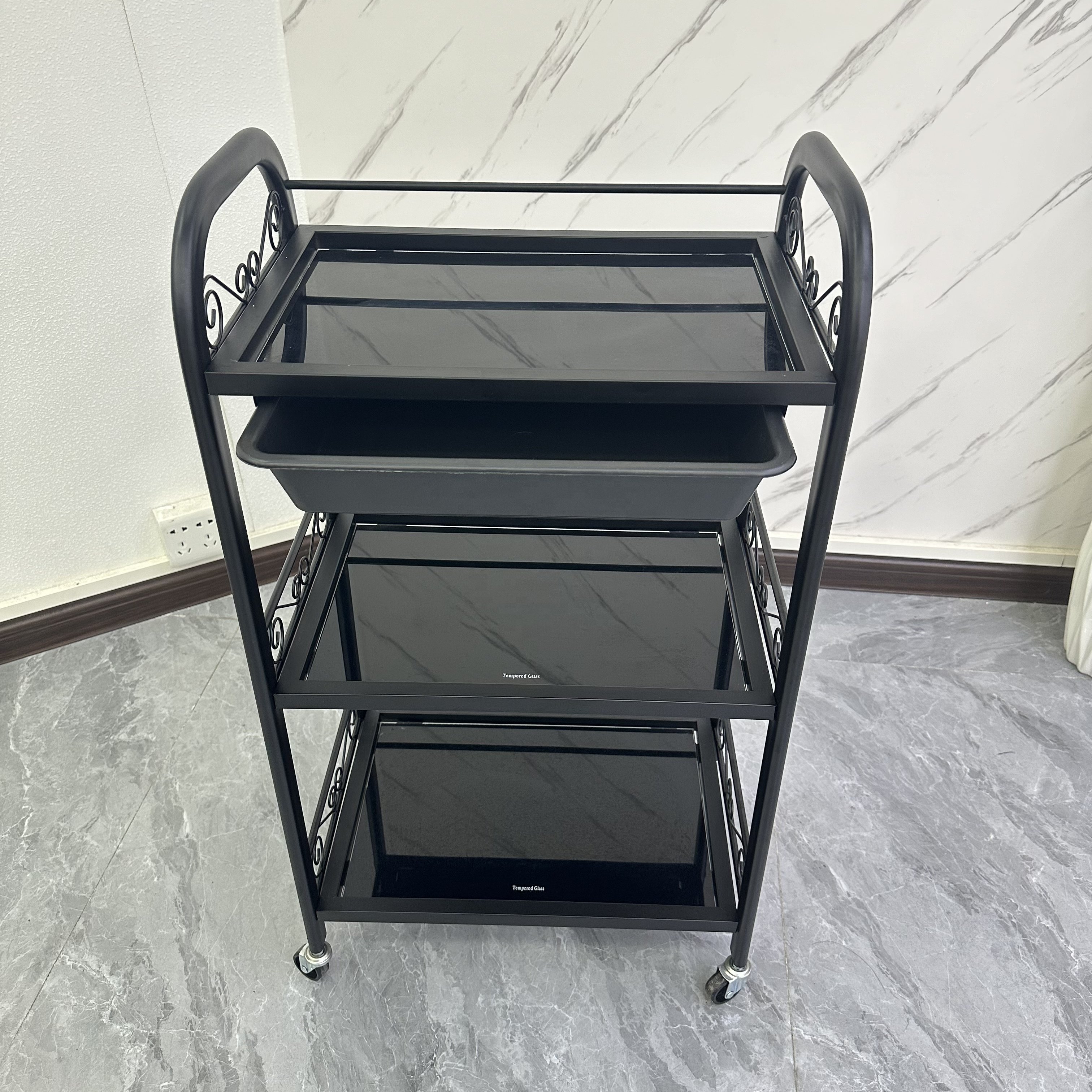 Modern Metal Salon Trolley Drawer Cheap Hairdressing Equipment Hair Salons Bedrooms Warehouses Kitchens Bathrooms Hospitals