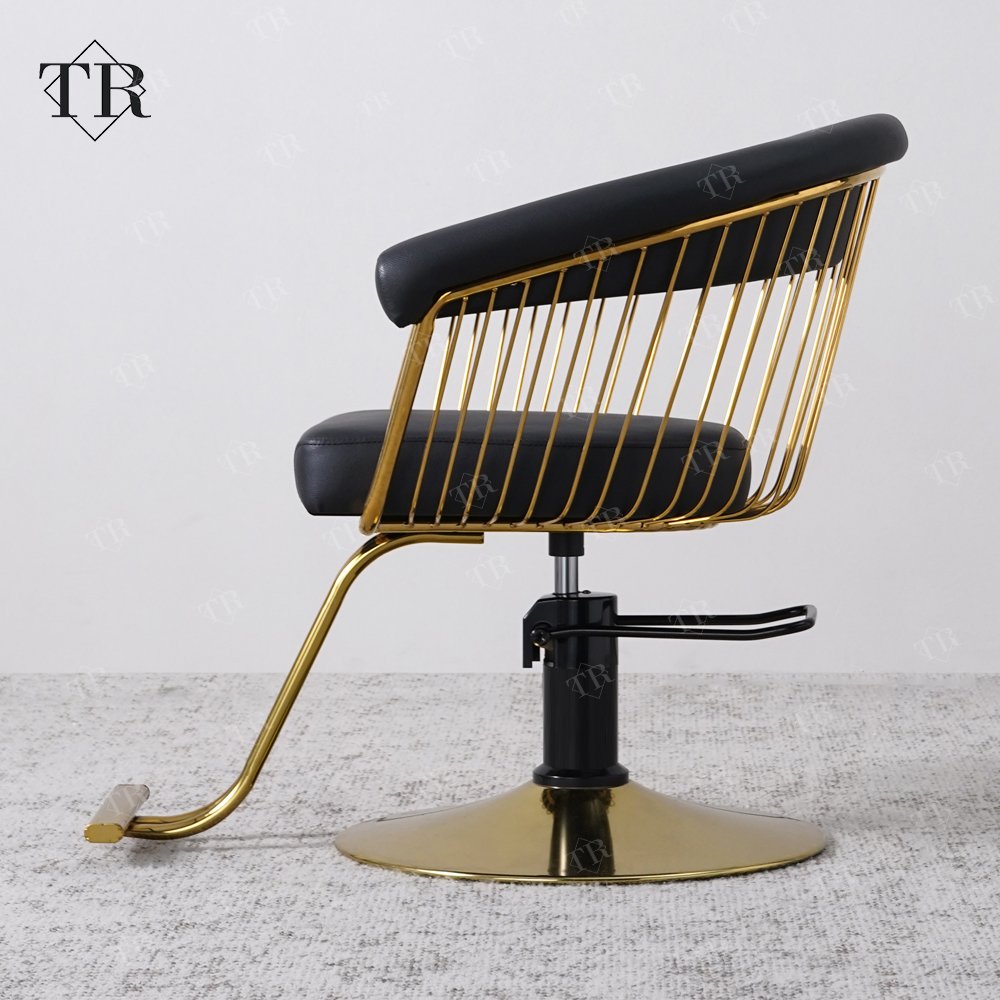 Turri Professional Barber Chair Customizable Salon Chair Furniture Gold Hydraulic Pump Styling Hairdressing Chair