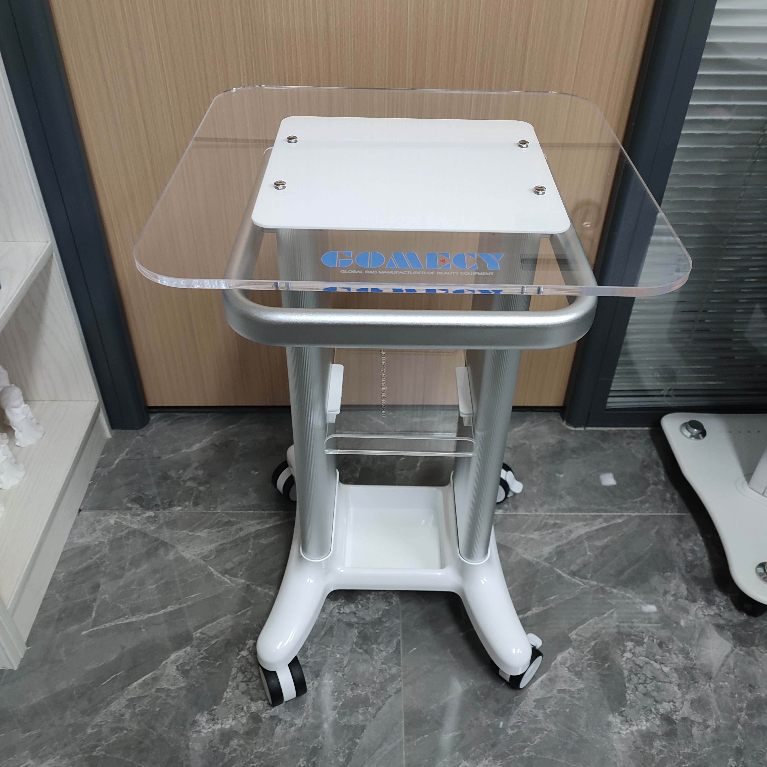 Professional furniture medical pedicure trolley beauty salon trolley with Acrylic board