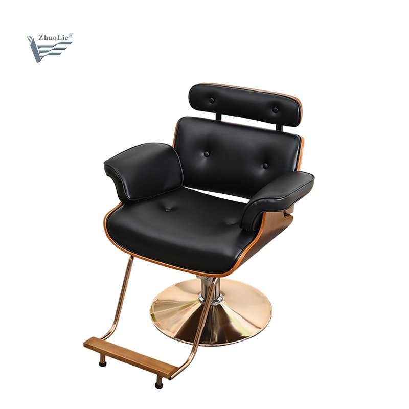 Fashion Hairdressing Salon Styling Chair Wooden Barber Shop Chair Beauty Salon Furniture Chair