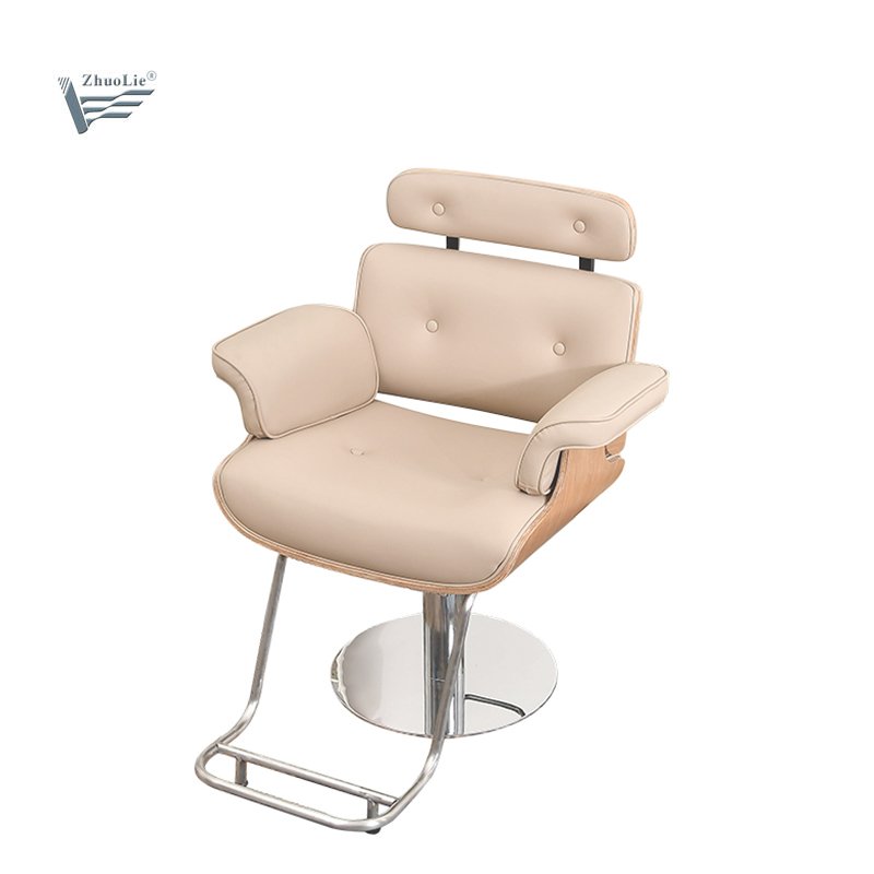 Fashion Hairdressing Salon Styling Chair Wooden Barber Shop Chair Beauty Salon Furniture Chair