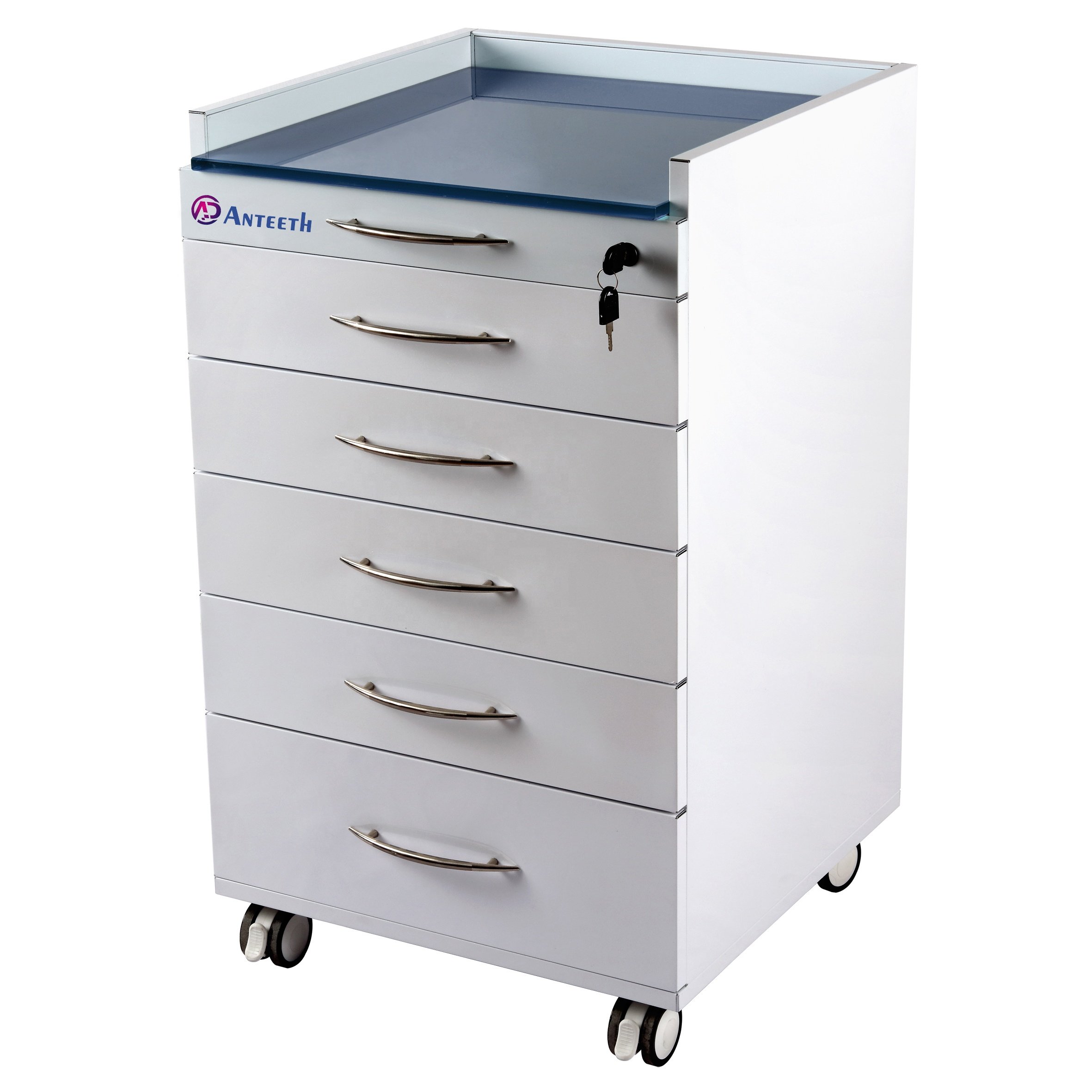 Durable Stainless Steel Dental Furniture Mobile Cabinet Movable Dental Cabinet Trolley Mobile Dental Cabinet