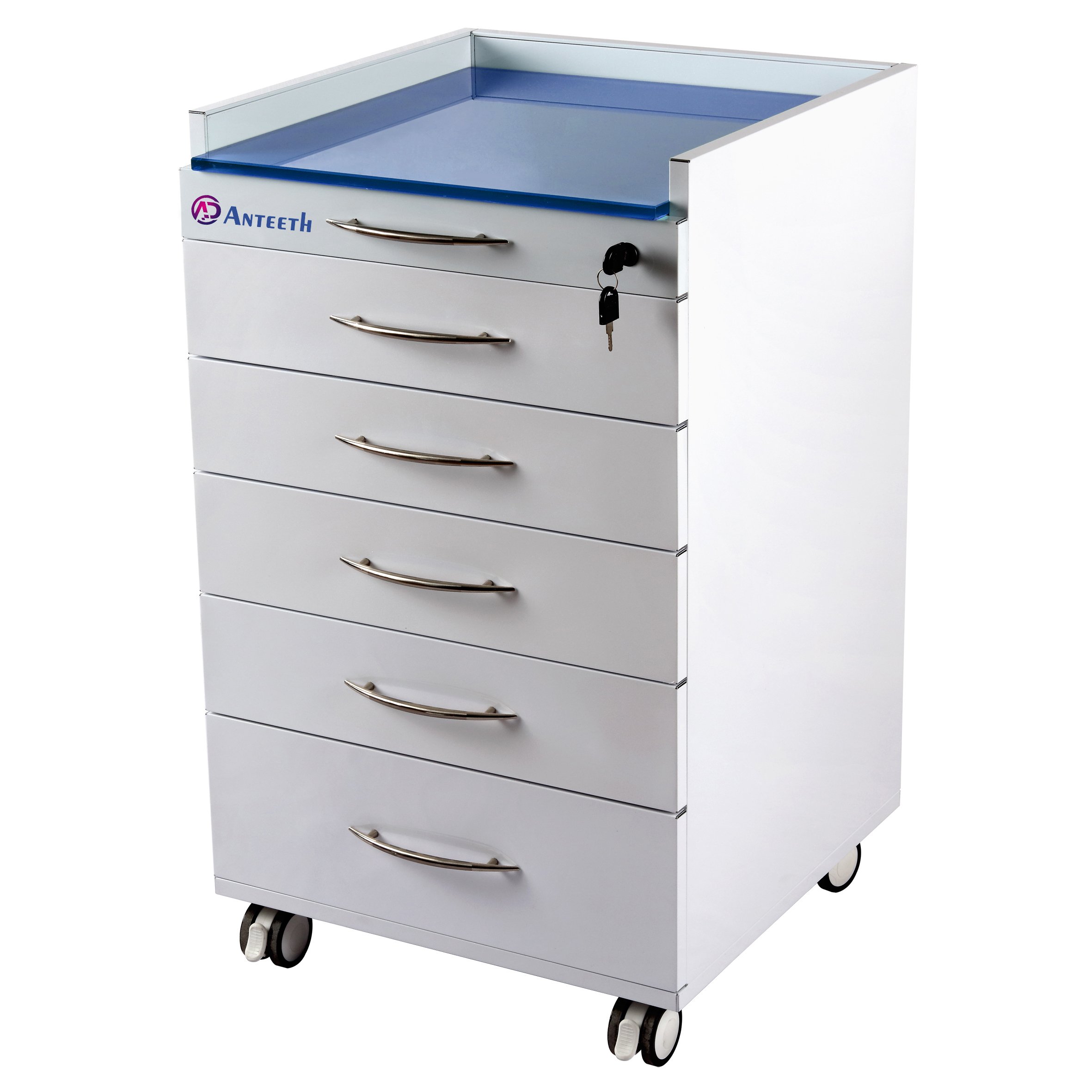 Durable Stainless Steel Dental Furniture Mobile Cabinet Movable Dental Cabinet Trolley Mobile Dental Cabinet