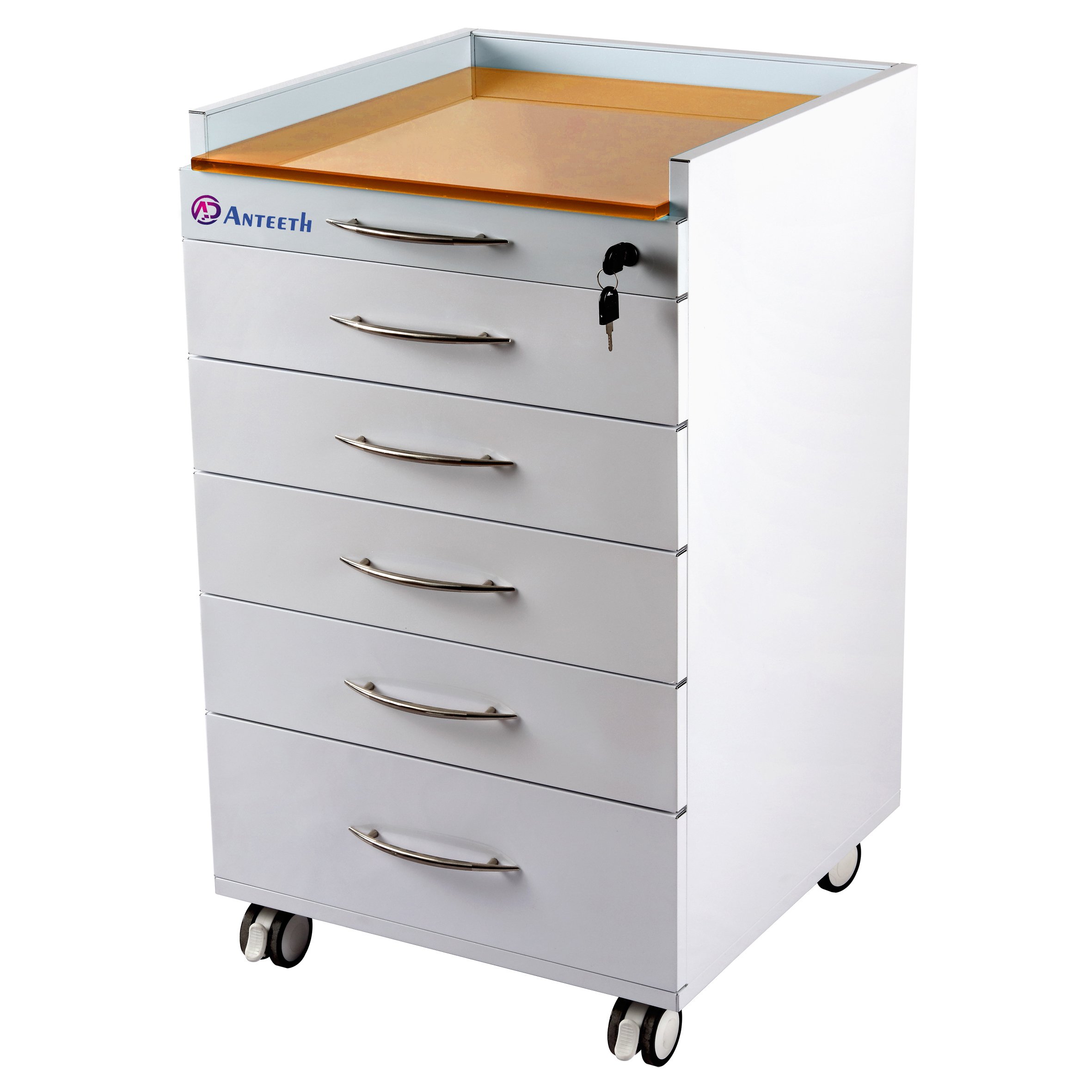 Durable Stainless Steel Dental Furniture Mobile Cabinet Movable Dental Cabinet Trolley Mobile Dental Cabinet