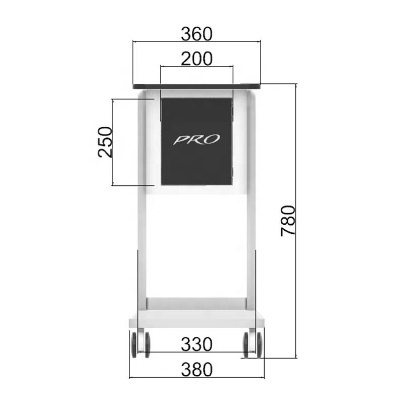 2024 big promotion desktop beauty equipment cart scalp spa machine trolley scalp treatment machine trolley