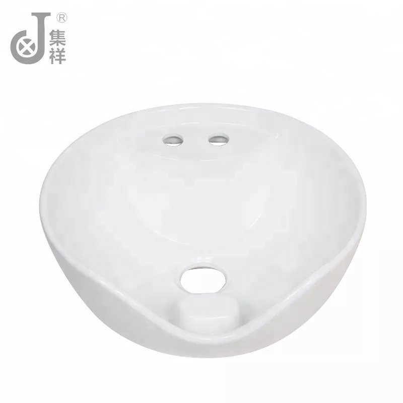 JX4831 Factory Sell Salon Beauty Equipment Shampoo Wash Basin Salon Furniture Ceramic Hair Salon Furniture Wooden Modern White
