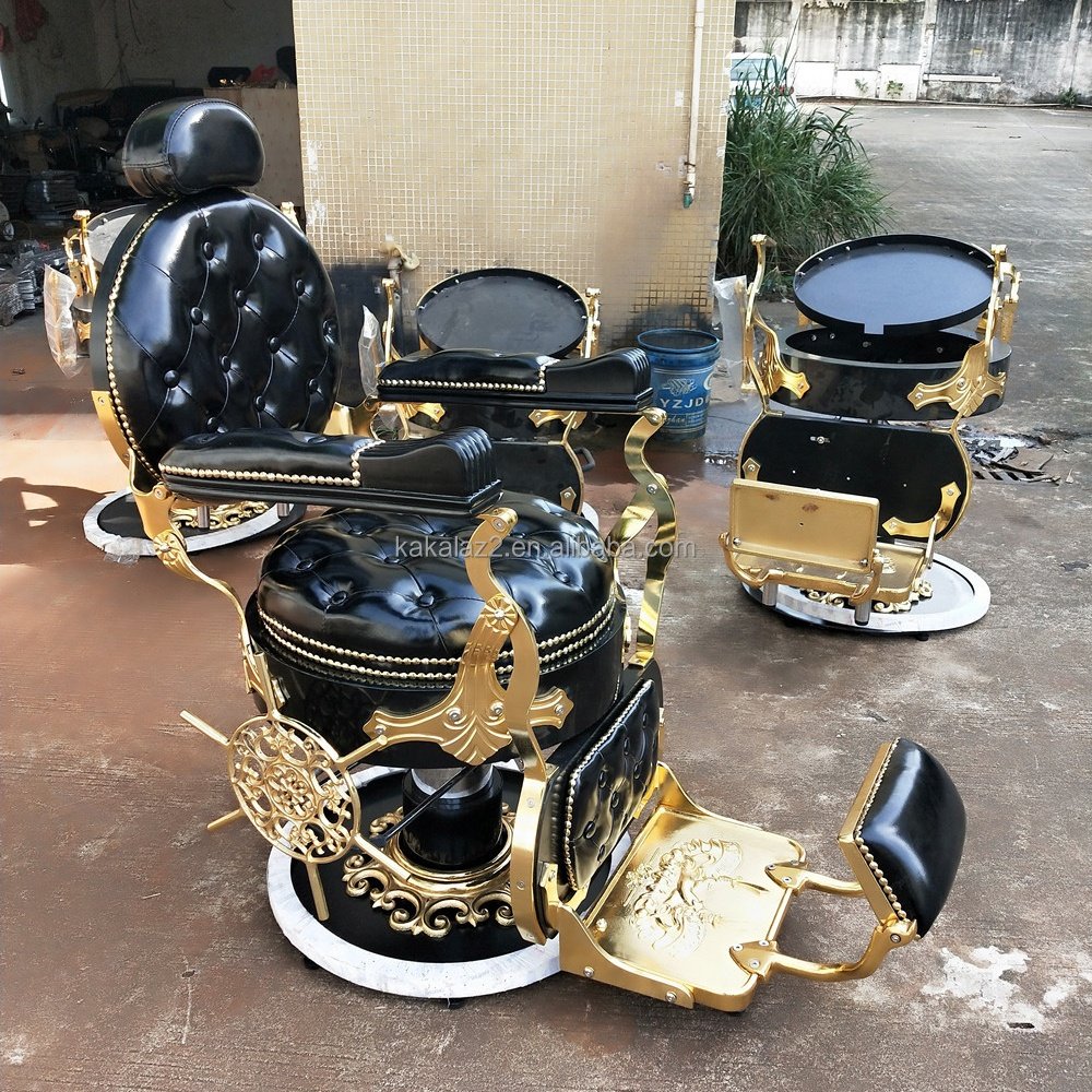 Luxury barber chairs heavy duty chair for barbering salon at cheap price