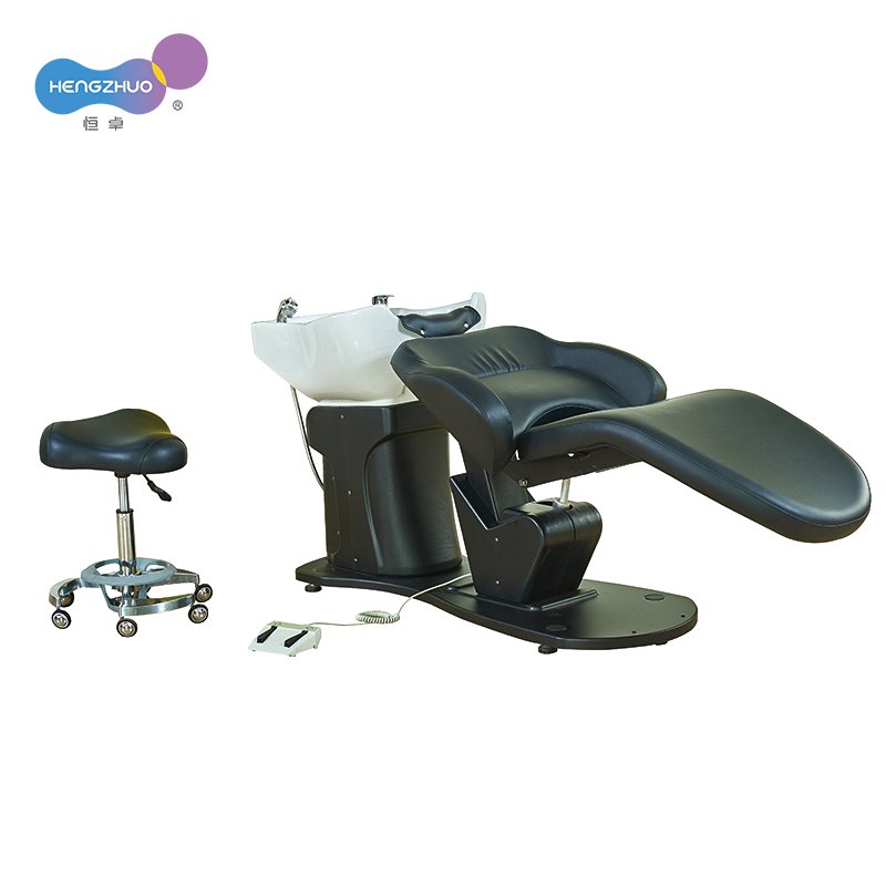 Wear-Resistant Synthetic Leather Electric Barber Hair Beauty Salon Furniture Facial Bed Washing Shampoo Chair