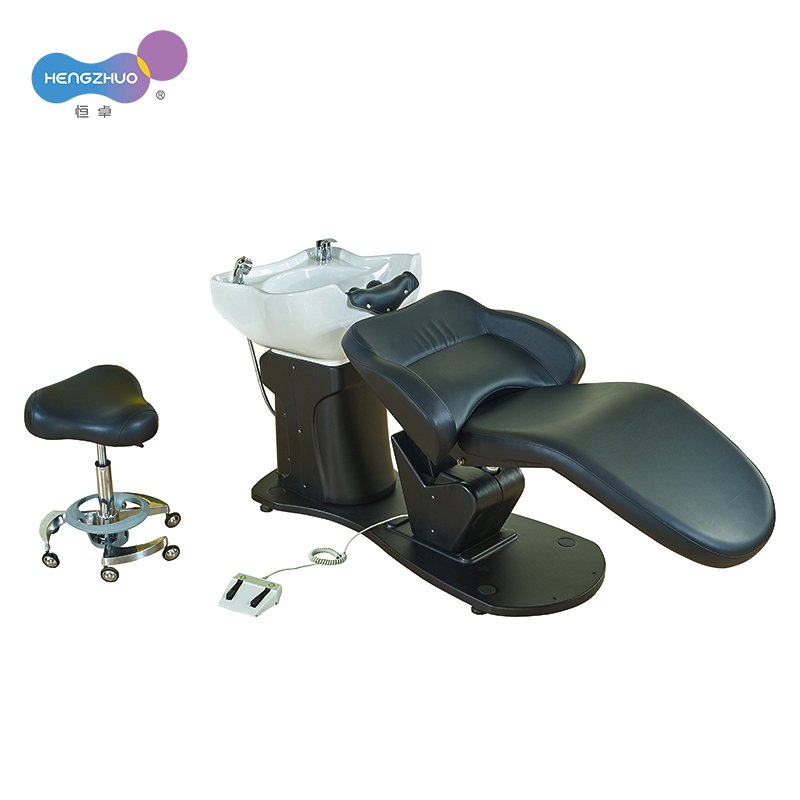 Wear-Resistant Synthetic Leather Electric Barber Hair Beauty Salon Furniture Facial Bed Washing Shampoo Chair