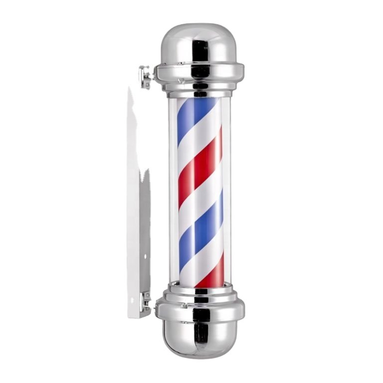 black barber pole beauty salon furniture barber pole light China manufacture direct sale