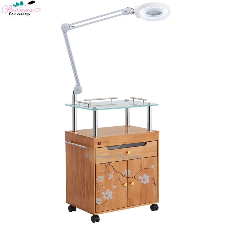 Beauty Medical Trolley LED UV Ozone Disinfection Cabinet Shadowless Cold Light Tattoo Embroidery Lamp