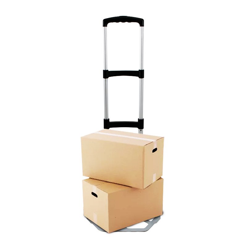 Go Out Retractable Luggage Hand Cart And Portable trolley One Hand Pulled