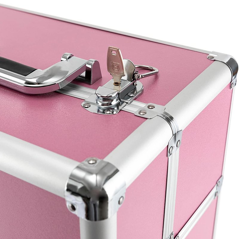 Nail Salon Barber Case For Make-up Artists, Hairdressers, Nail Technicians Aluminum Makeup Case With Wheels Barber Case