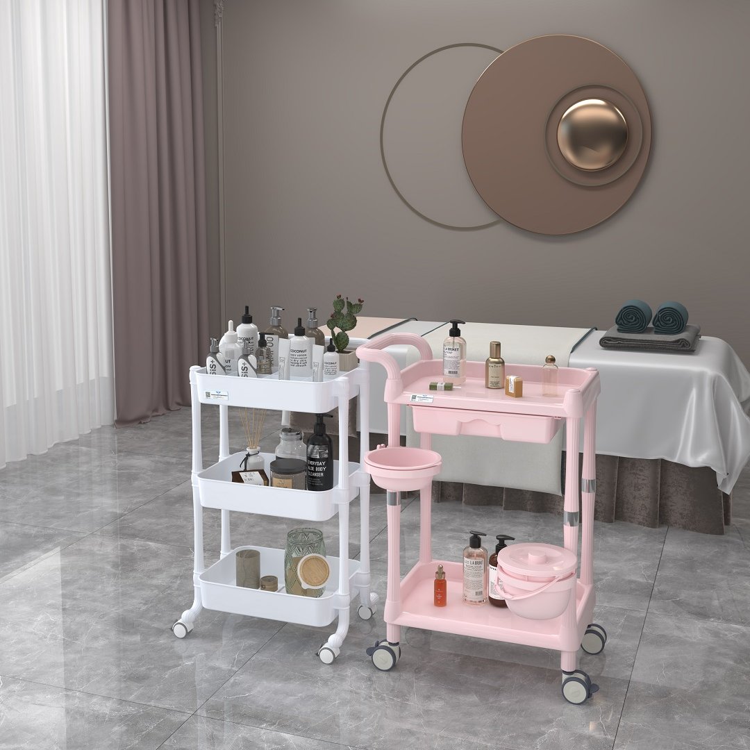 Hot selling high quality beauty salon trolley Made in China wholesale multi-functional ABS multi-layer Spa salon trolley