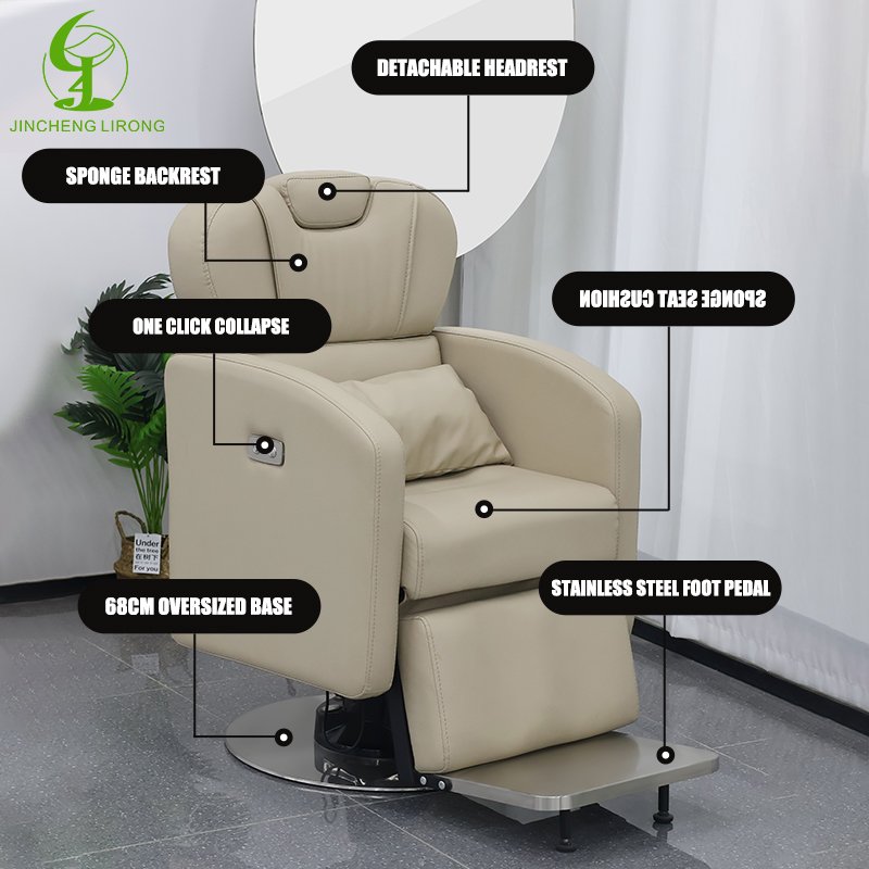 New design hydraulic leather electric folding barber chair facial beauty reclining sofa portable barber chairs