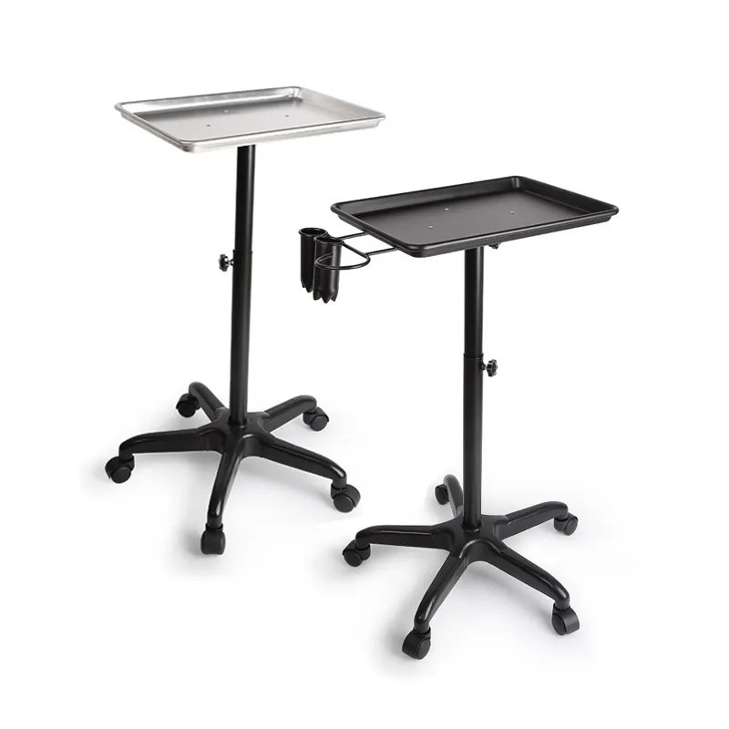 Trolley Spa Auxiliary Cart Height Adjustable Hair Salon Trolley Cart With Wheels Hair Station Equipment
